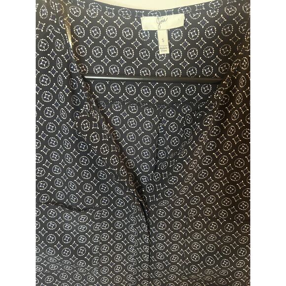 JOIE Nepal Medallion Tile Print Silk Top in Black, Small 4-6 - Picture 2 of 7